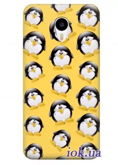 Чехол для Meizu M3 Note - Пингвины