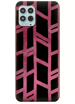 Motorola G100 силиконовый чехол с картинкой - Розовый тростник
