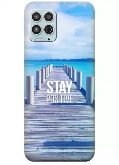 Motorola G100 силиконовый чехол с картинкой - Stay Positive