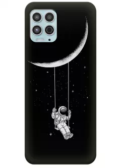 Motorola G100 силиконовый чехол с картинкой - Качеля на луне