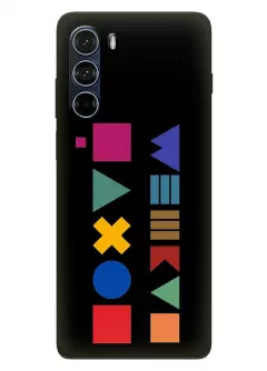 Motorola G200 чехол силиконовый с ярким рисунком - Ребус
