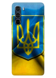 Motorola G200 чехол с печатью флага и герба Украины