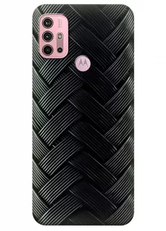 Motorola G30 силиконовый чехол с картинкой - Плетеный узор