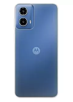 Motorola G34 прозрачный силиконовый чехол LOOOK