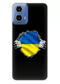 Чехол на Motorola G34 для сильного духом народа Украины