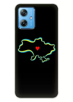 Чехол на Motorola G54 для патриотов Украины - Love Ukraine