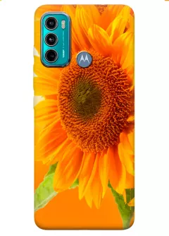 Motorola G60 силиконовый чехол с картинкой - Цветок солнца