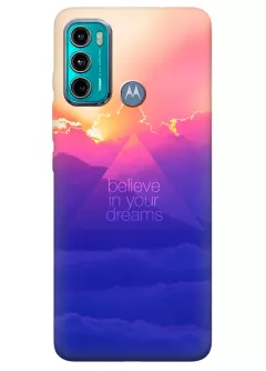 Motorola G60 силиконовый чехол с картинкой - Believe