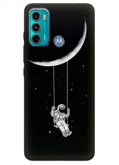 Motorola G60 силиконовый чехол с картинкой - Качеля на луне