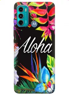 Чехол для Motorola G60 с картинкой - Aloha Flowers
