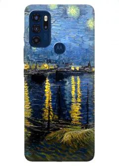 Motorola G60s силиконовый чехол с картинкой - Ван Гог. Фрагмент