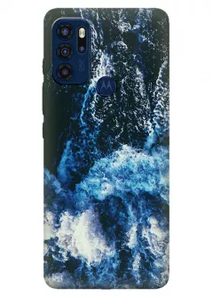 Motorola G60s силиконовый чехол с картинкой - Шторм в океане