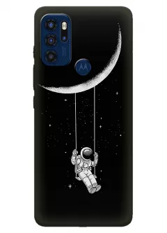 Motorola G60s силиконовый чехол с картинкой - Качеля на луне