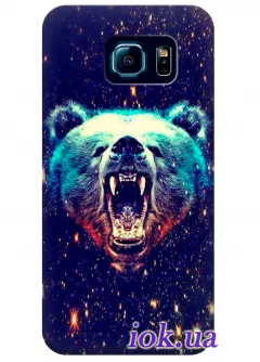Чехол для Galaxy S6 Edge - Яростный медведь