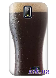 Чехол на Lenovo A328 - Темное пиво 