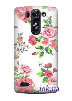 Чехол для LG G3s - Розовые розы