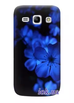 Чехол для Galaxy Star Advance - Синие цветы 