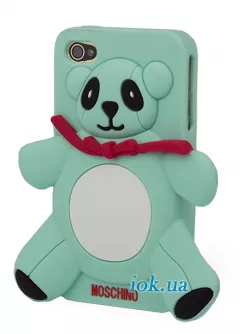 Чехол панда Moschino Love для iPhone 4S, голубой