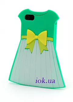 Чехол платье Moschino для iPhone 5/5S, зеленый