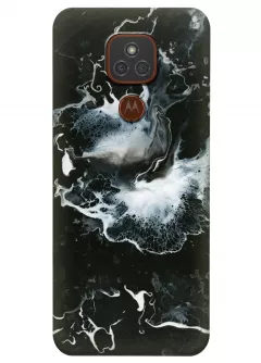 Чехол для Motorola Moto E7 Plus - Мрамор