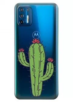 Чехол для Motorola Moto G9 Plus - Тропический кактус