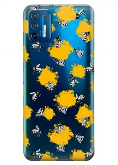 Чехол для Motorola Moto G9 Plus - Пчелы