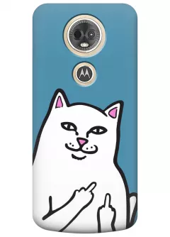 Чехол для Motorola Moto E5 Plus - Кот с факами