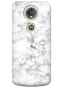Чехол для Motorola Moto E5 Plus - Белый мрамор