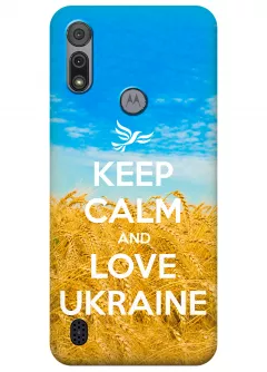 Чехол для Motorola E6i - Love Ukraine