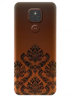 Чехол для Motorola Moto E7 Plus - Черная Мандала
