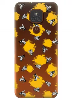 Чехол для Motorola Moto E7 Plus - Пчелы