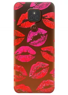 Чехол для Motorola Moto E7 Plus - Поцелуи