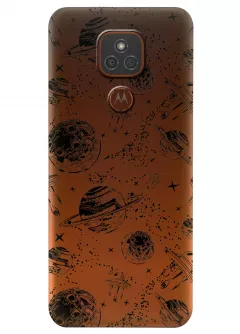 Чехол для Motorola Moto E7 Plus - Планеты