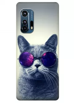Чехол для Motorola Edge+ - Кот в очках