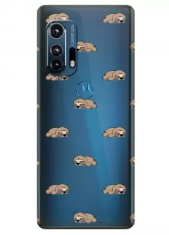 Чехол для Motorola Edge+ - Спящие ленивцы