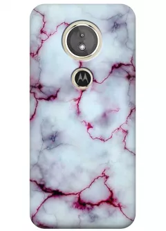 Чехол для Motorola Moto E5 - Розовый мрамор