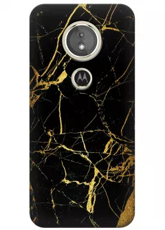 Чехол для Motorola Moto E5 - Золотой мрамор
