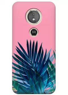 Чехол для Motorola Moto E5 - Тропические листья