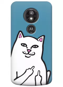 Чехол для Motorola Moto E5 Play - Кот с факами