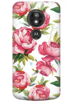Чехол для Motorola Moto E5 Play - Розовые пионы