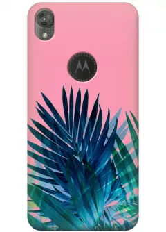 Чехол для Motorola Moto E6 - Тропические листья