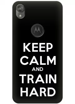 Чехол для Motorola Moto E6 - Train hard