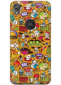 Чехол для Motorola Moto E6 - Стикеры