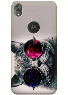 Чехол для Motorola Moto E6 - Кот пилот