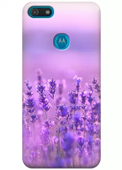 Чехол для Motorola Moto E6 Play - Лавандовое поле