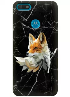 Чехол для Motorola Moto E6 Play - Мраморная лиса