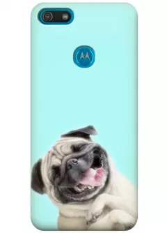 Чехол для Motorola Moto E6 Play - Мопсик