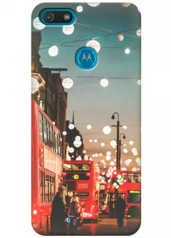 Чехол для Motorola Moto E6 Play - Вечерний Лондон
