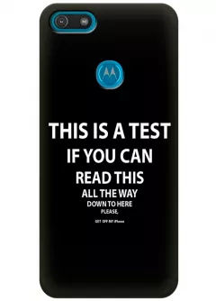 Чехол для Motorola Moto E6 Play - Тест