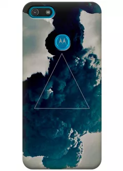 Чехол для Motorola Moto E6 Play - Треугольник в дыму